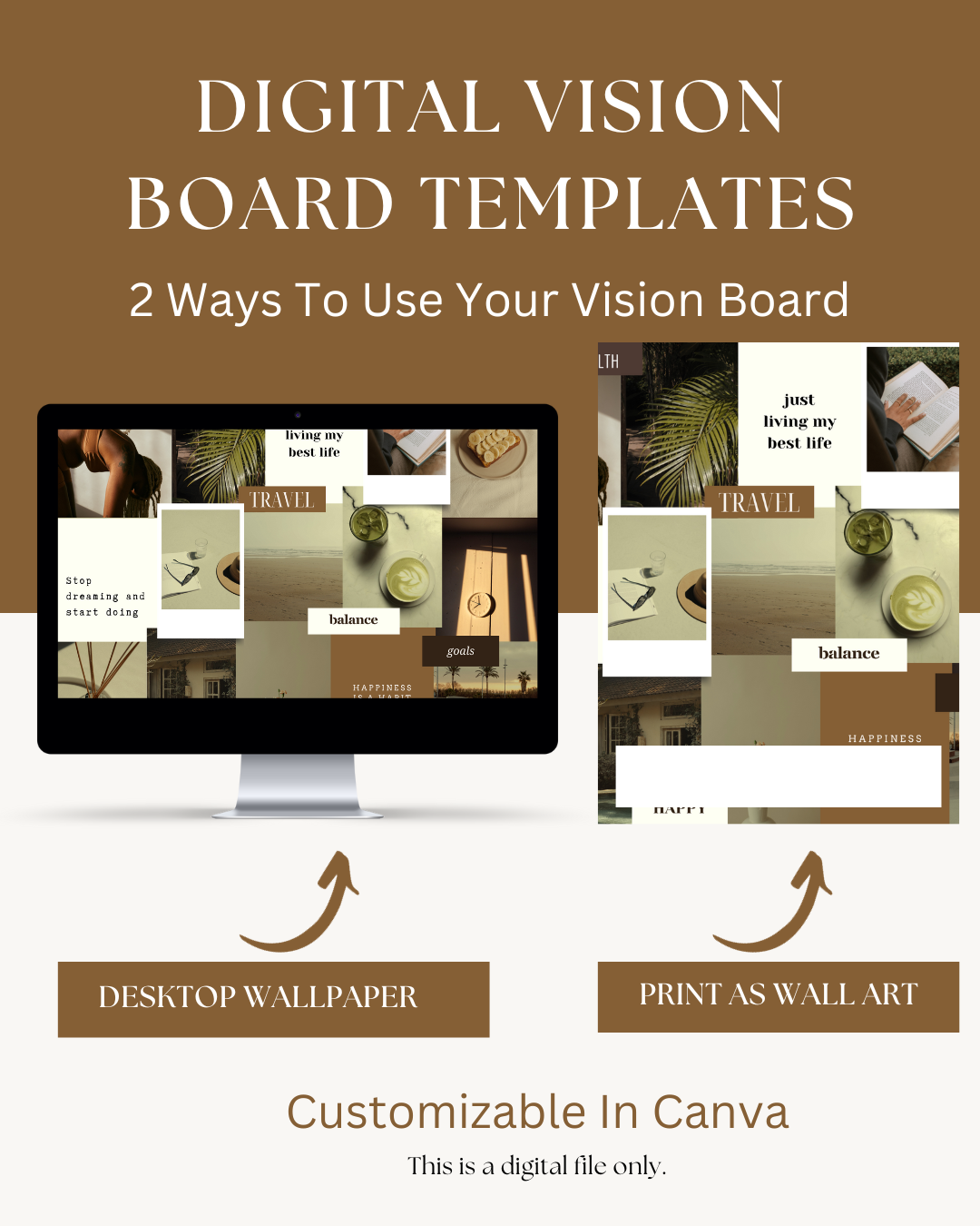 Digital Vision Board Templates