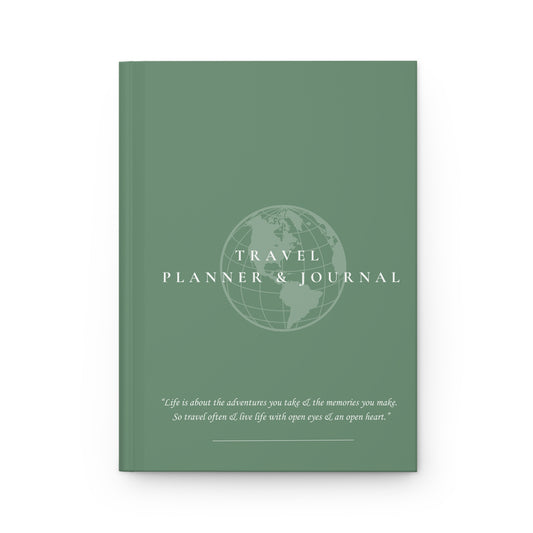 Travel Planner & Journal - Hardcover Journal Matte