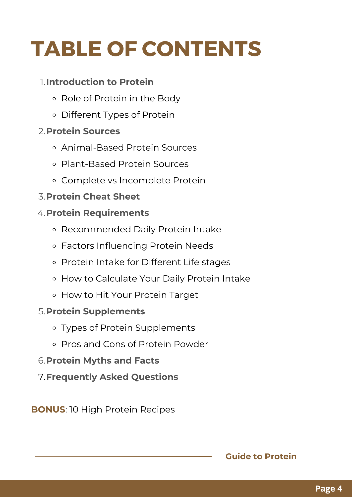 A Guide To Protein