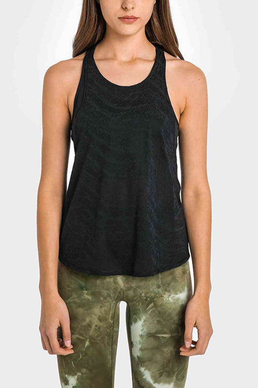 Spliced Mesh Racer Back Tank