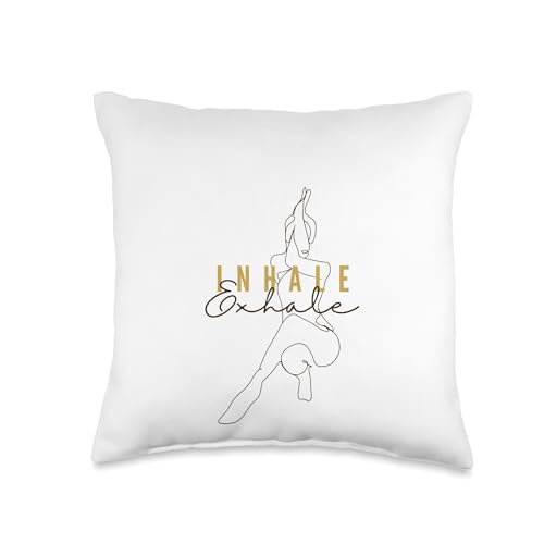 Your Midlife Maven Health & Wellness Inhale Exhale Throw Pillow, 16x16, Multicolor