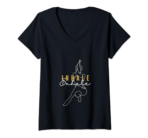 Inhale Exhale V-Neck T-Shirt