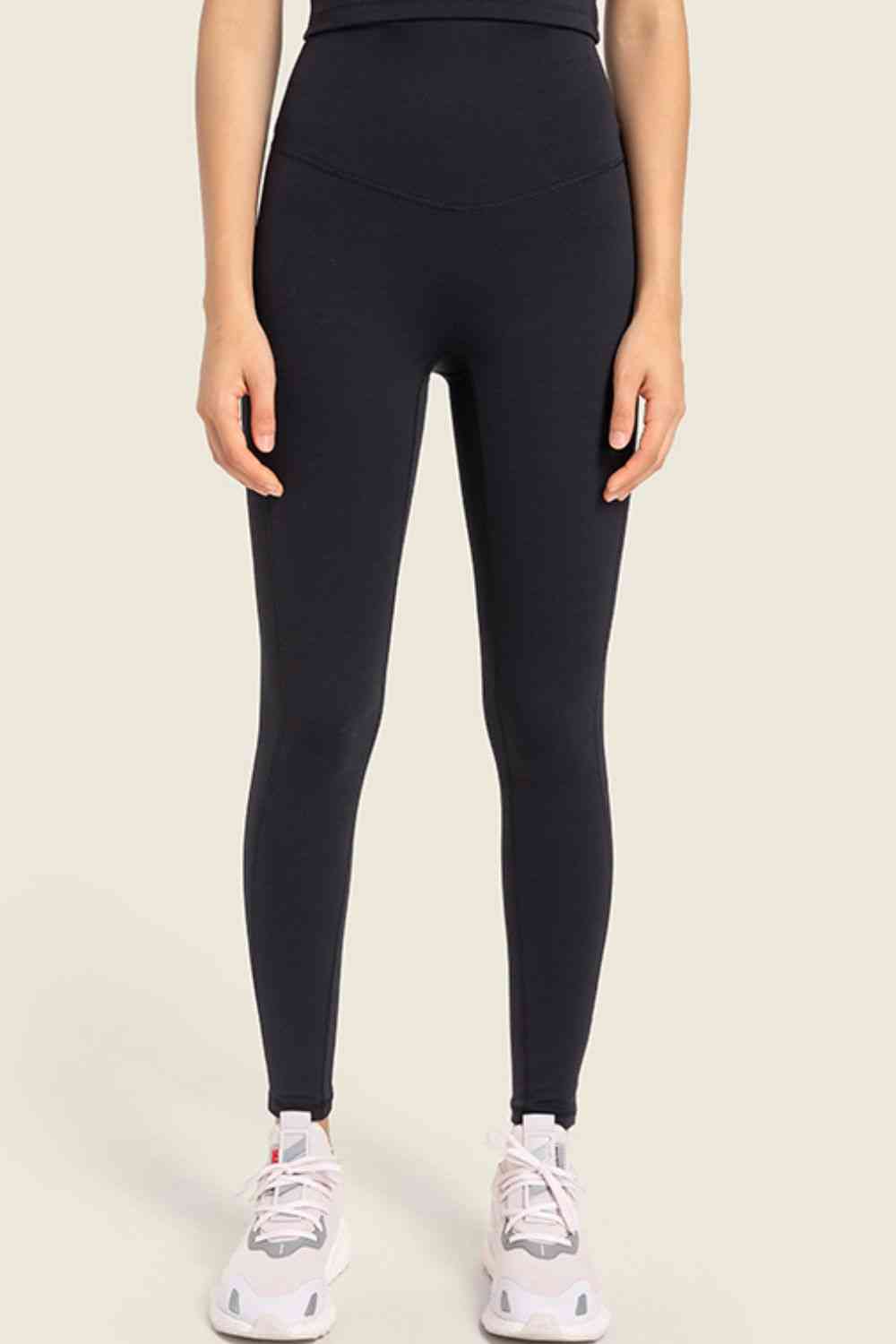 Seamless High-Rise Wide Waistband Yoga Leggings